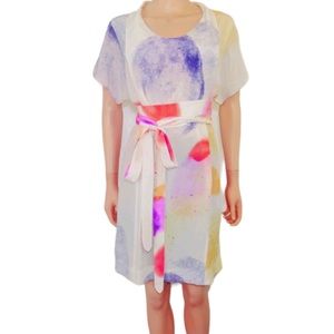 Wilfred | Aritizia Silk Watercolor Sheath Dress